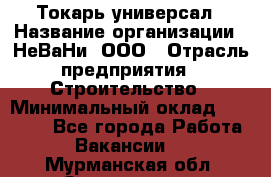 Токарь-универсал › Название организации ­ НеВаНи, ООО › Отрасль предприятия ­ Строительство › Минимальный оклад ­ 70 000 - Все города Работа » Вакансии   . Мурманская обл.,Оленегорск г.